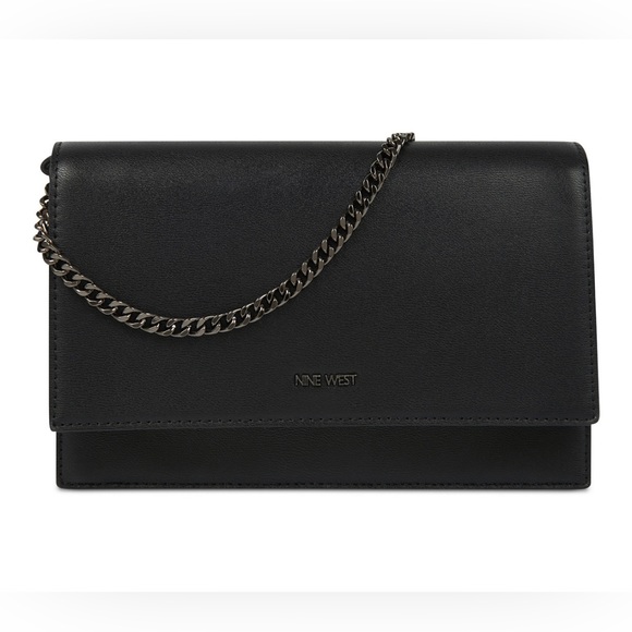 Nine West Black Chain Strap Shoulder Bag - Picture 1 of 11